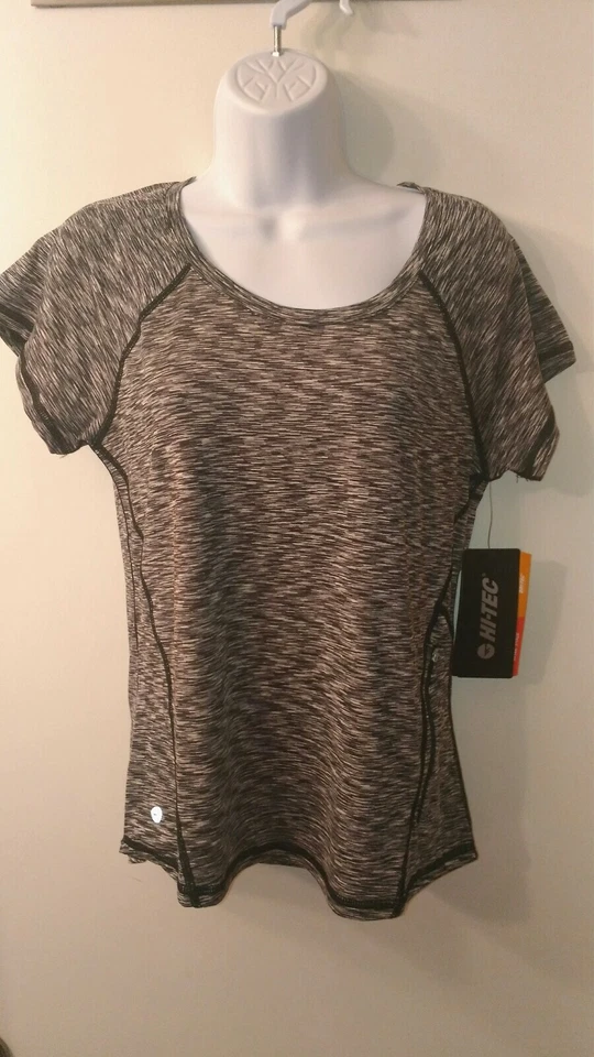 Hi-Tec Woman's Short Sleeve Tech Gray T-Shirt XS New - Image 1 of 3
