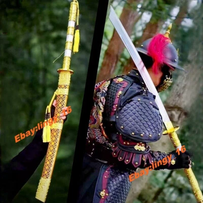 Espada de infantería de la dinastía Qing china afilada real sable de mango largo 康熙战刀 DAO de batalla Foto 1 de 4