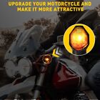 Motorcycle Mini LED Turn Signal Indicator Blinker Light Amber For Kawasaki Honda