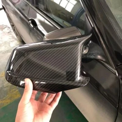 Tapa de cubierta de espejo retrovisor de puerta negro carbono para BMW Serie 5 F10 2011-2013 535i 550i Foto 1 de 4
