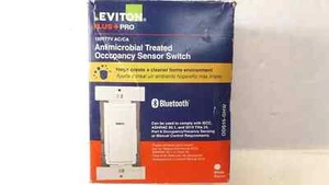 LEVITON R60-ODS15-GHW SENSORE DI OCCUPAZIONE INTERRUTTORE A PARETE, NESSUN NEUTRO RICHIESTO BIANCO - Foto 1 di 3