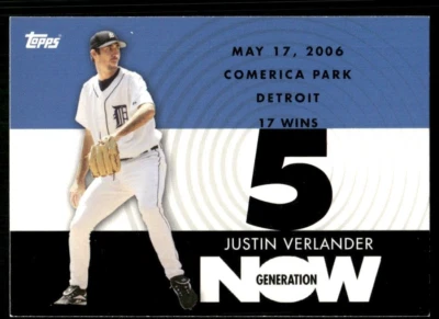 2007 Topps Generation Now #GN287 Justin Verlander Detroit Tigers baseball card - Image 1 of 2