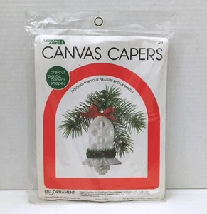 Vintage Canvas Capers #411 Bell Ornament New Leisure Arts 3" X 4" 1981 - Picture 1 of 4