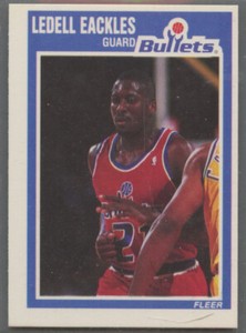 1989-90 Fleer #158 Ledell Eackles Wasington Bullets