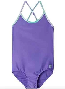 Reima L109020 Girl's Purple Tropiikki One Piece Swimsuit Size 7 Y - Picture 1 of 1