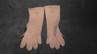 De Colección Mujer Guantes Formales Boda Cuentas Medio Brazo Largo Marfil 6 1/2 Foto 1 de 4