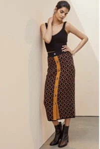 BNWT RRP £120 Anthropologie conditions apply Bodycon wool midi skirt medium M - Picture 1 of 5