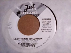 UNCOMMON ELO JET PROMO 45rpm Last train to London - Imagen 1 de 1
