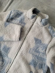 Pabst Blue Ribbon Beer Mens Size Medium Zip Up Sherpa Coat Jacket Warm Cozy NWT - Picture 1 of 8