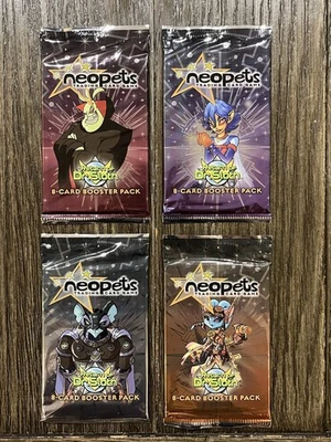 Neopets TCG Return Of Dr Sloth Sealed Booster Pack Art Set x4 WOTC - Sealed! - Image 1 of 2