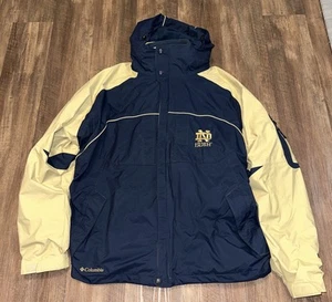 VTG Columbia Sportswear Notre Dame Fighting Irish Interchange Jacket W/Fleece - Picture 1 of 9