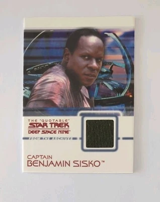 Rittenhouse Quotable Star Trek Deep Space Nine Costume Relic C9 Captain Sisko - Image 1 of 2