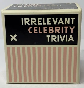 Irrelevant Celebrity Trivia by Galison and Brass Monkey (2024, Game) - Picture 1 of 7
