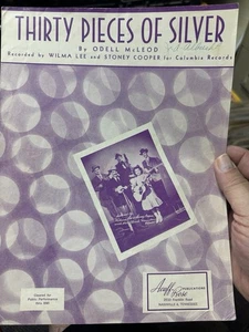 I ‘49 sheet music WILMA LEE & STONEY COOPER ‘30 Pieces Of Silver’ - Picture 1 of 2