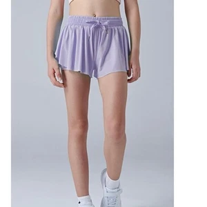 Liberty Pro NWT Girl White Flowy Shorts with Spandex Liner 2in1 Butterfly Skirt - Picture 1 of 11