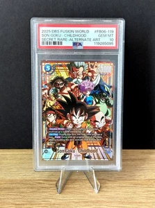 Dragon Ball Fusion FB06-119 Son Goku Childhood Secret Rare Alternate Art PSA 10 - Picture 1 of 4