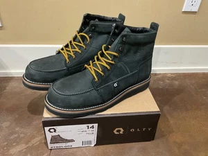 Botas de trabajo Qlty 6” punta sin usar negras para hombre 14- nuevas con caja - Imagen 1 de 7