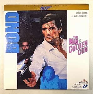 THE MAN WITH THE GOLDEN GUN James Bond, 2 Laserdiscs *Like New*, Roger Moore 007 - Picture 1 of 5