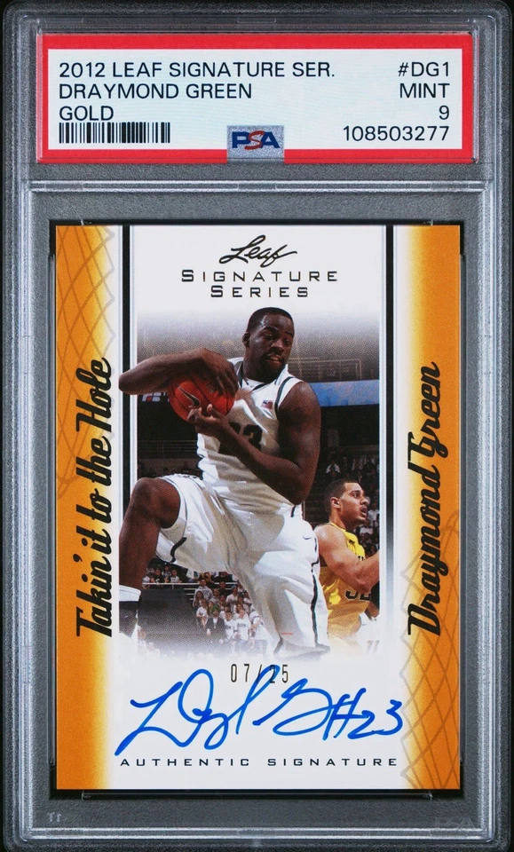 LEAF Signature Series 2012: Gold #DGI/25 Draymond Green On Card Auto Spartans Foto 1 de 3