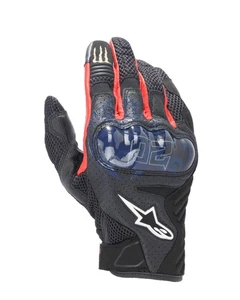 Fq20 Motorradhandschuhe Alpinestars Monster SMX-1 Air V2 - Schwarz/Blau/Glanzrot/Ver - Bild 1 von 2