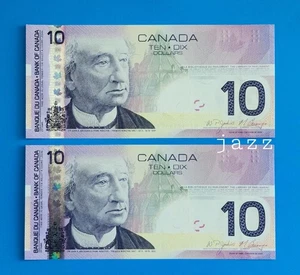2005 Canada $10 Ten Dollar Dodge (DAD) & Carney (MJC) Upgraded Security Banknote - Picture 1 of 2
