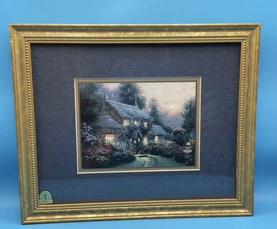 THOMAS KINKADE, ACCENT PRINT, “Julianne’s Cottage”, Matted & Framed, COA - Image 1 of 4