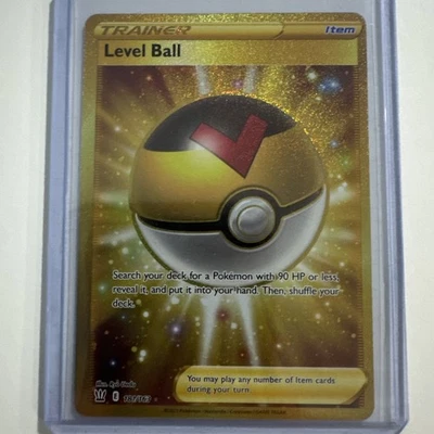 Level Ball 181/163 Gold Secret Rare Pokémon 2021 Darkness Ablaze NM - Image 1 of 2