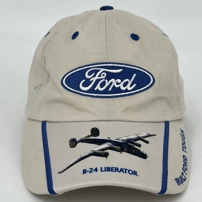 Gorra de béisbol Ford AirVenture B-24 Liberator - beige vintage con correa trasera en muy buen estado Foto 1 de 4