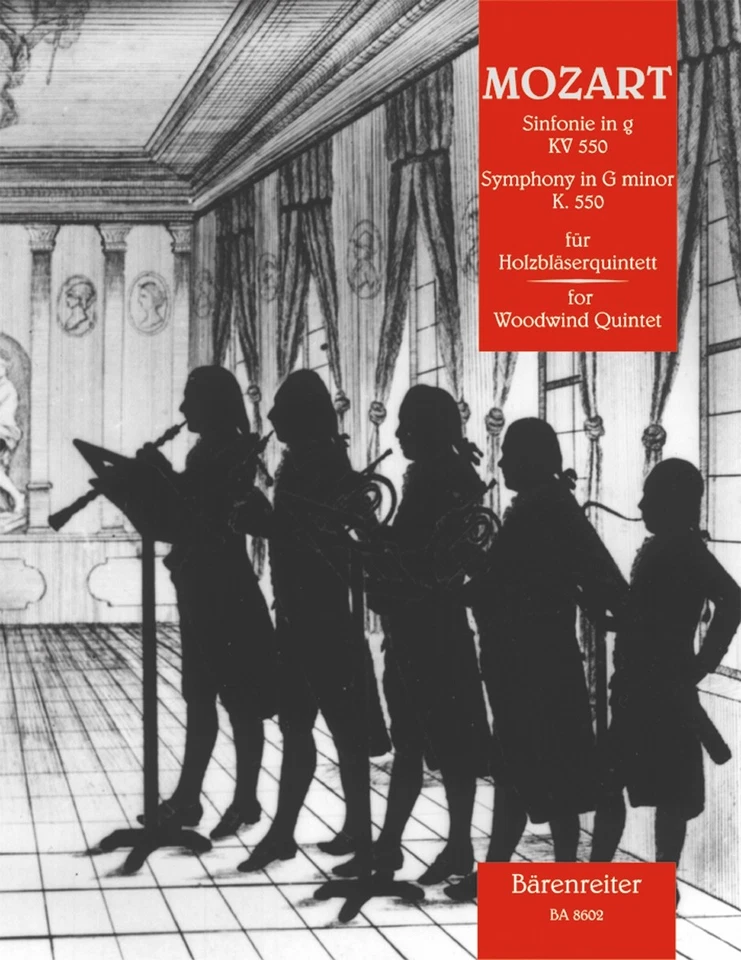 Woodwind Quintets: Symphony in G minor K. 550   Mozart - Image 1 of 1