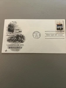 Mayflower 350th Anniversary 6c Stamp One Single Stamp 11/21/70 First Day Issue - Picture 1 of 5