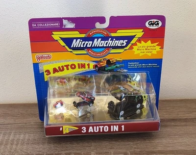 Micro Machines Triplesiders #4 Porsche Hot rod Galoob  Italian Gig 3 Auto In 1  - Immagine 1 di 3