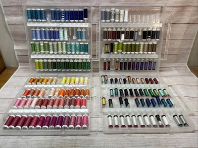 Lot Of 2 Sulky 104 Embroidery Thread Cases & 188 Spools Of Thread. WOW. See Pics - Image 1 of 4