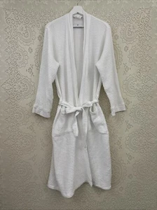 Matouk Kiran Bademantel Türkische Baumwolle Bambus Waffelstrick Unisex Weiß XS - Bild 1 von 6