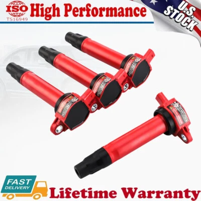 Paquete de 4 bobinas de encendido UF557 para Jeep Compass 2007 2008 2009 2010-2016 2,0 L 2,4 L Foto 1 de 4