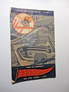 1958 N.Y. Yankees vs Boston Red Sox Official Program And Score Card - Picture 1 of 3