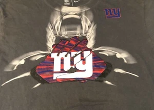 Nike NFL New York Giant's Glove Short Sleeve Shirt Men's M NYG Football Gray H3 - Picture 1 of 5