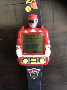 1994 Reloj de juego Saban vintage Power Rangers Red Ranger Jason Nelsonic - Imagen 1 de 8