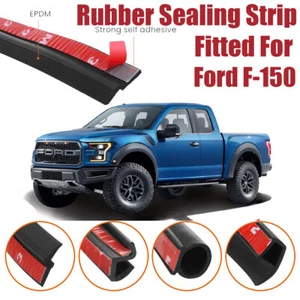 Door Seal Strip Kit Rubber Weather Draft Wind Noise Reduction For Ford F-150 - Picture 1 of 12