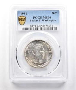 1951 Booker T Washington Commemorative Half Dollar MS66 PCGS PQ *0822 - Picture 1 of 3