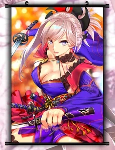 Miyamoto Musashi Fate Grand Order Anime Home Wanddekoration Scroll Poster 90CM - Bild 1 von 2