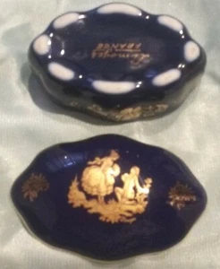 limages frankreich kolbaltblau Schmuckschatulle gold romantisch Paar Fassung Vorschlag  - Bild 1 von 6