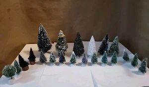 Miniature Trees 21 Pcs. Asst Sizes Good Cond. Measure In See Photos Description - Picture 1 of 13