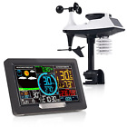 Professional Weather Station Indoor Outdoor Wireless Color Display Atomic Clock 