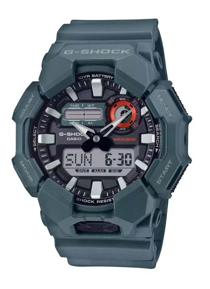 Reloj Casio G-SHOCK GA010-2A Verde-Azul Analógico-Digital Cuarzo Batería 10 Años Foto 1 de 1
