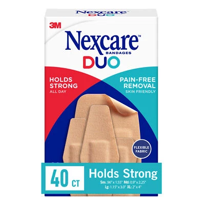 Vendajes Nexcare DUO DSA-40, surtidos 40 ct Foto 1 de 4