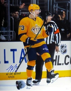 Tyler Toffoli Autographed 16X20 Photo LA Kings "1st NHL Hat Trick" JSA - Picture 1 of 4