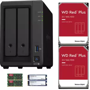 Synology DS723+ 32GB RAM 800GB Cache 6TB (2x3TB) of WD RED PLUS Drives - Picture 1 of 1