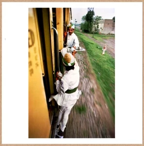 SIGNED - STEVE MCCURRY PAKISTAN TEA ON TRAIN LTD 6" x 6" MAGNUM ARCHIVAL PRINT - Picture 1 of 2