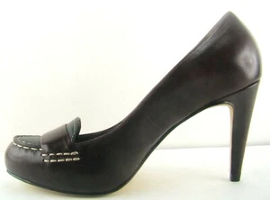Cole Haan NikeAir elegante Leder 6B weinrot-Pumps 3,5"-Absatz Mokassinnaht edel - Bild 1 von 6
