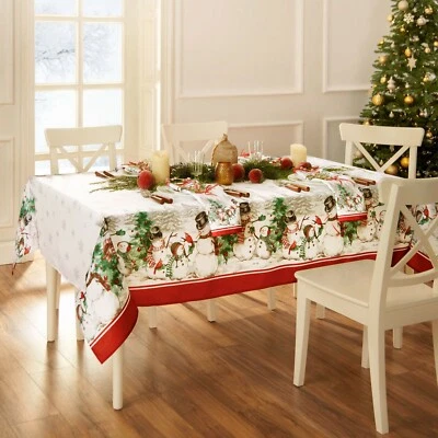 Elrene Snowman Winterland Holiday Tablecloth 60 x 120 - Image 1 of 3